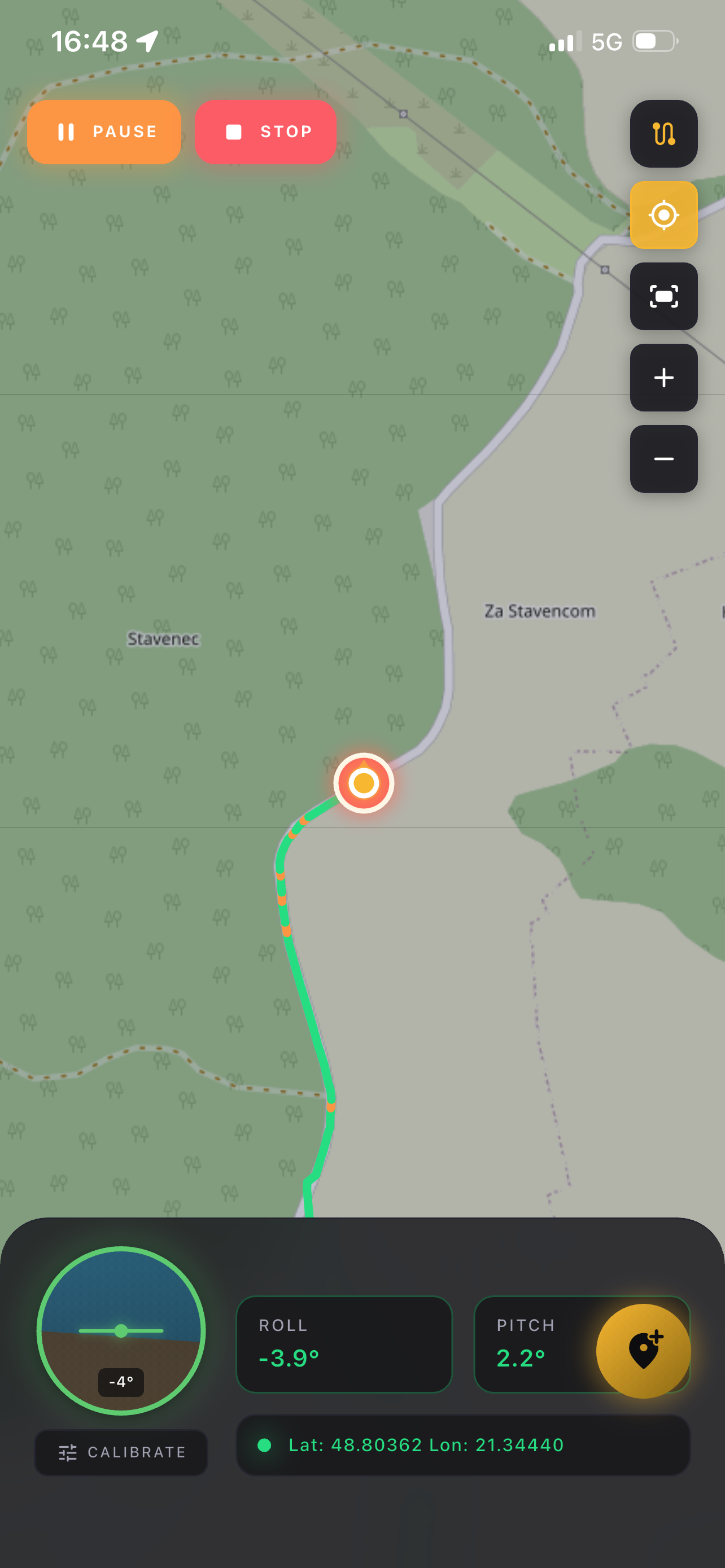 RigBook tracking v teréne