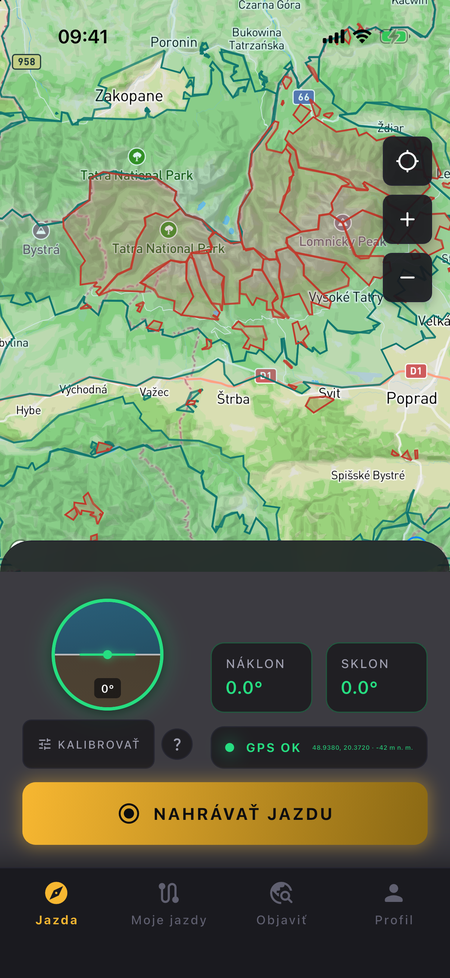 Protected areas in the Tatras right on the RigBook map